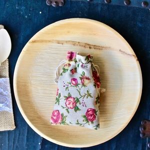 Baby Shower palm leaf plate 25 pic Round plate 10" - 25 Pic Gift bag  wedding .